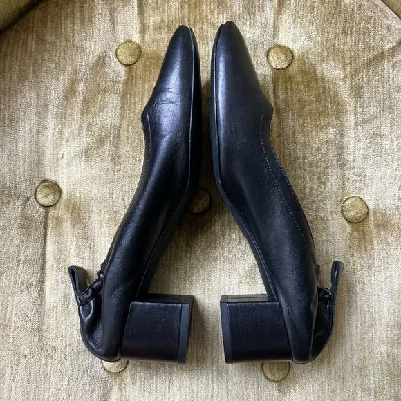 Everlane The Day Heel black leather made in italy 7.5 - Picture 8 of 12